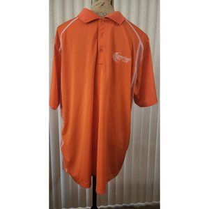 Antigua Premier Golf Club Orange/white XL 100% Polyester EUC